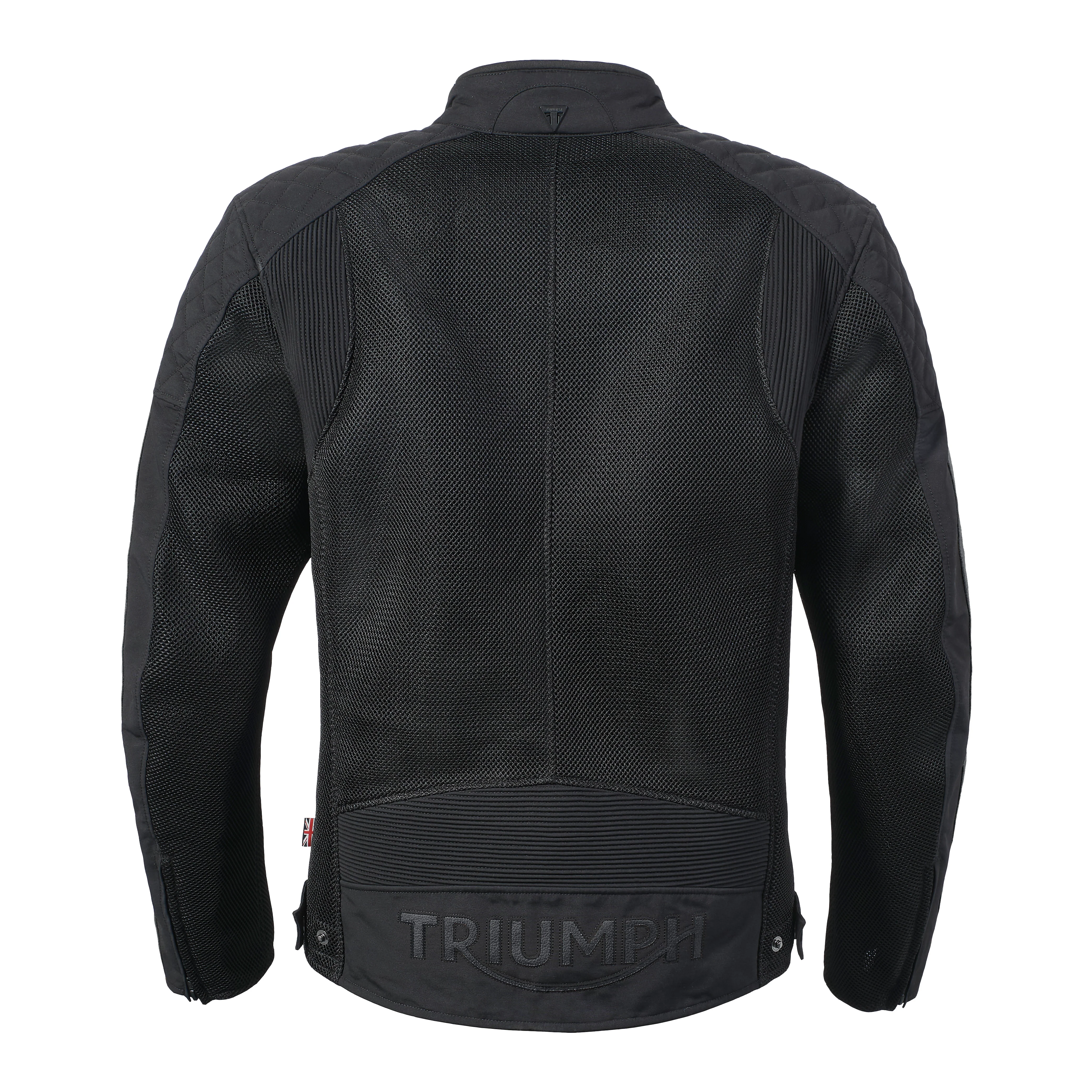 Triumph Mens Braddan Retro Mesh Jacket Black - Image 4