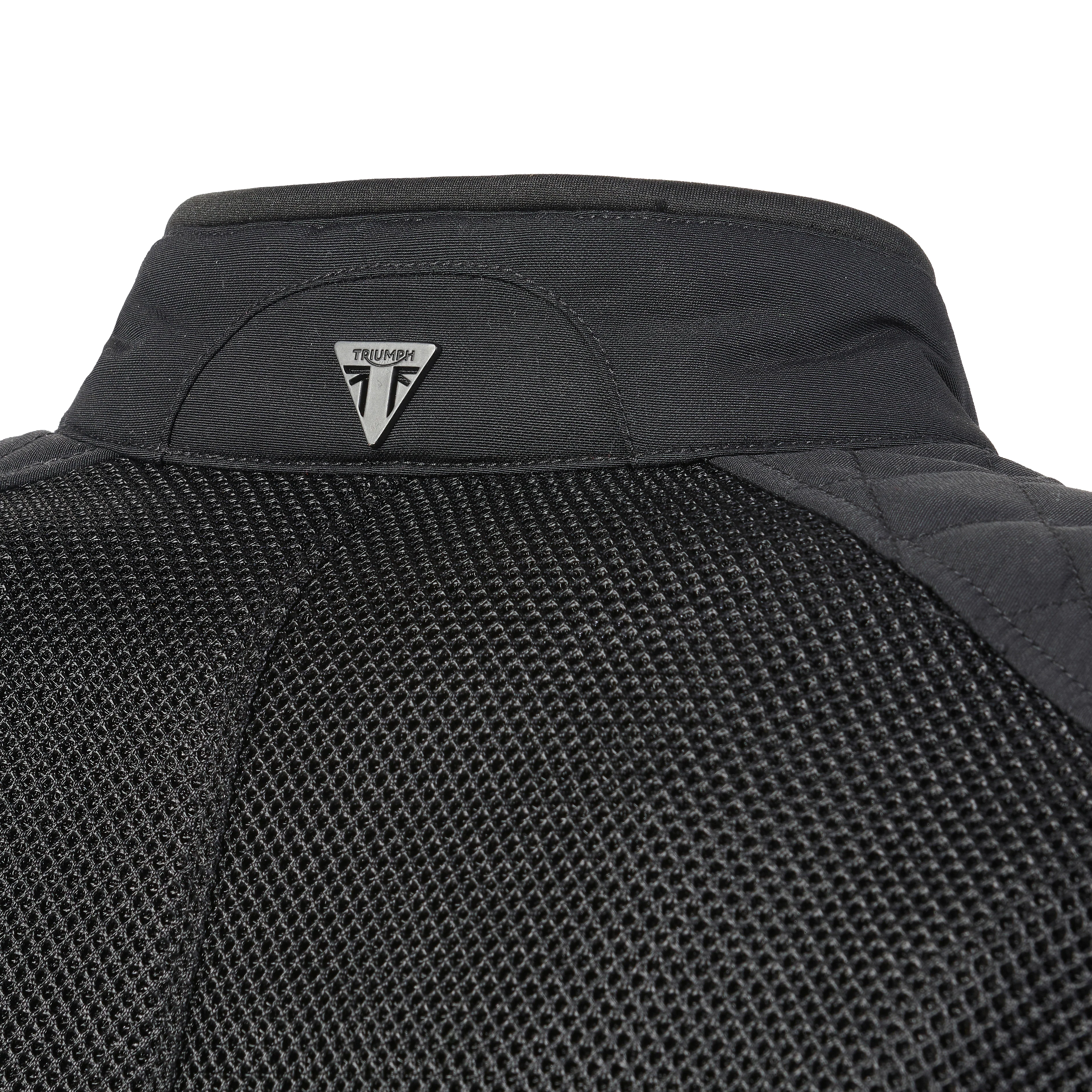 Triumph Mens Braddan Retro Mesh Jacket Black - Image 6
