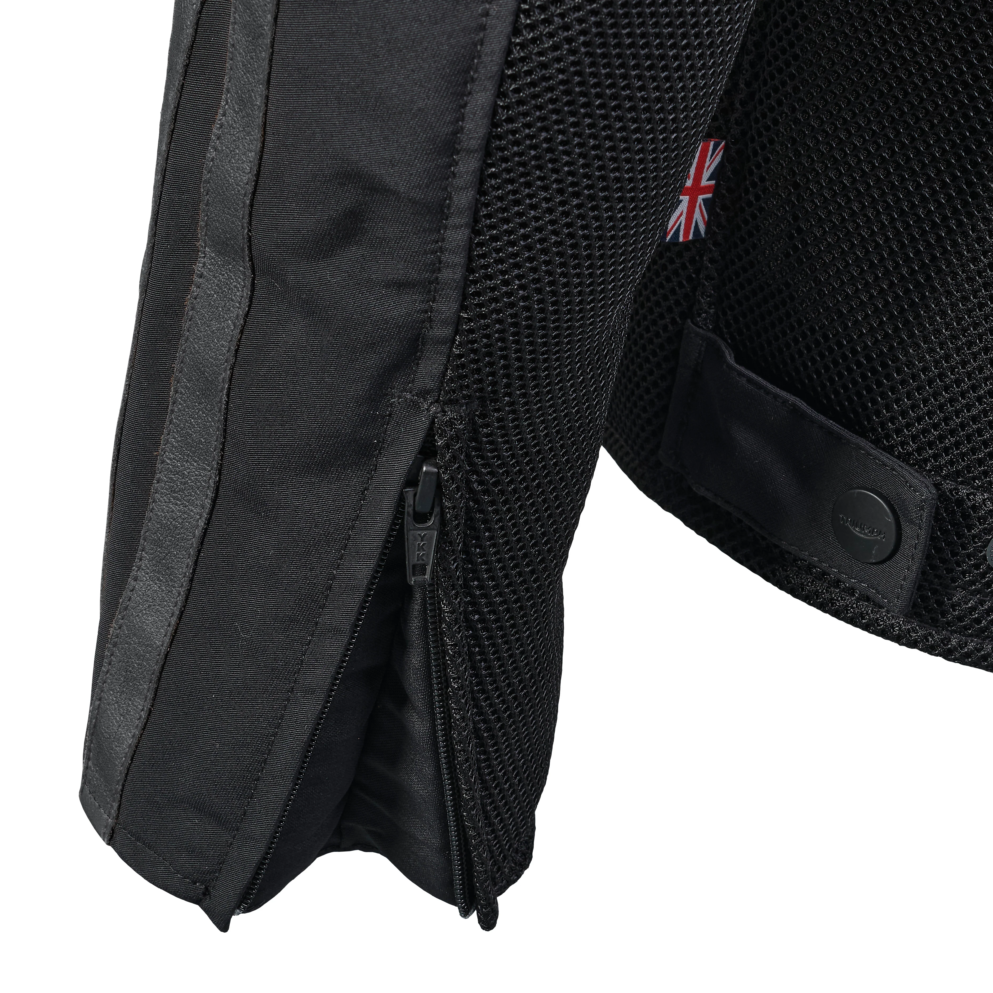 Triumph Mens Braddan Retro Mesh Jacket Black - Image 7