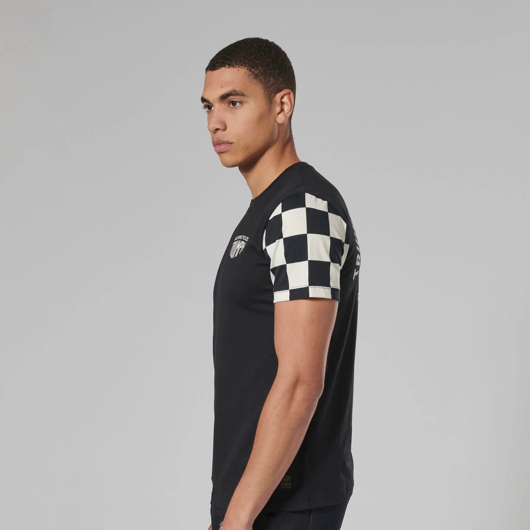 Triumph Mens Preston Black & Bone T Shirt - Image 5