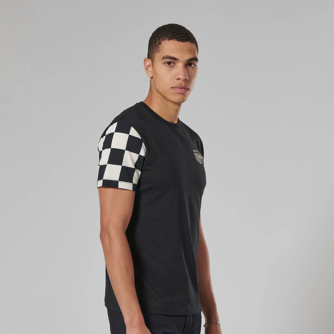 Triumph Mens Preston Black & Bone T Shirt - Image 7